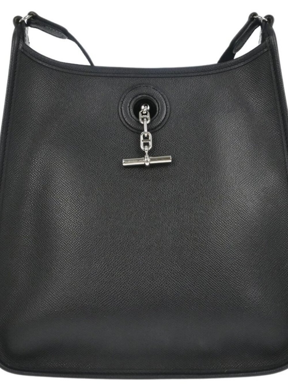 Hermes Black Epsom Vespa PM Shoulder Bag 8